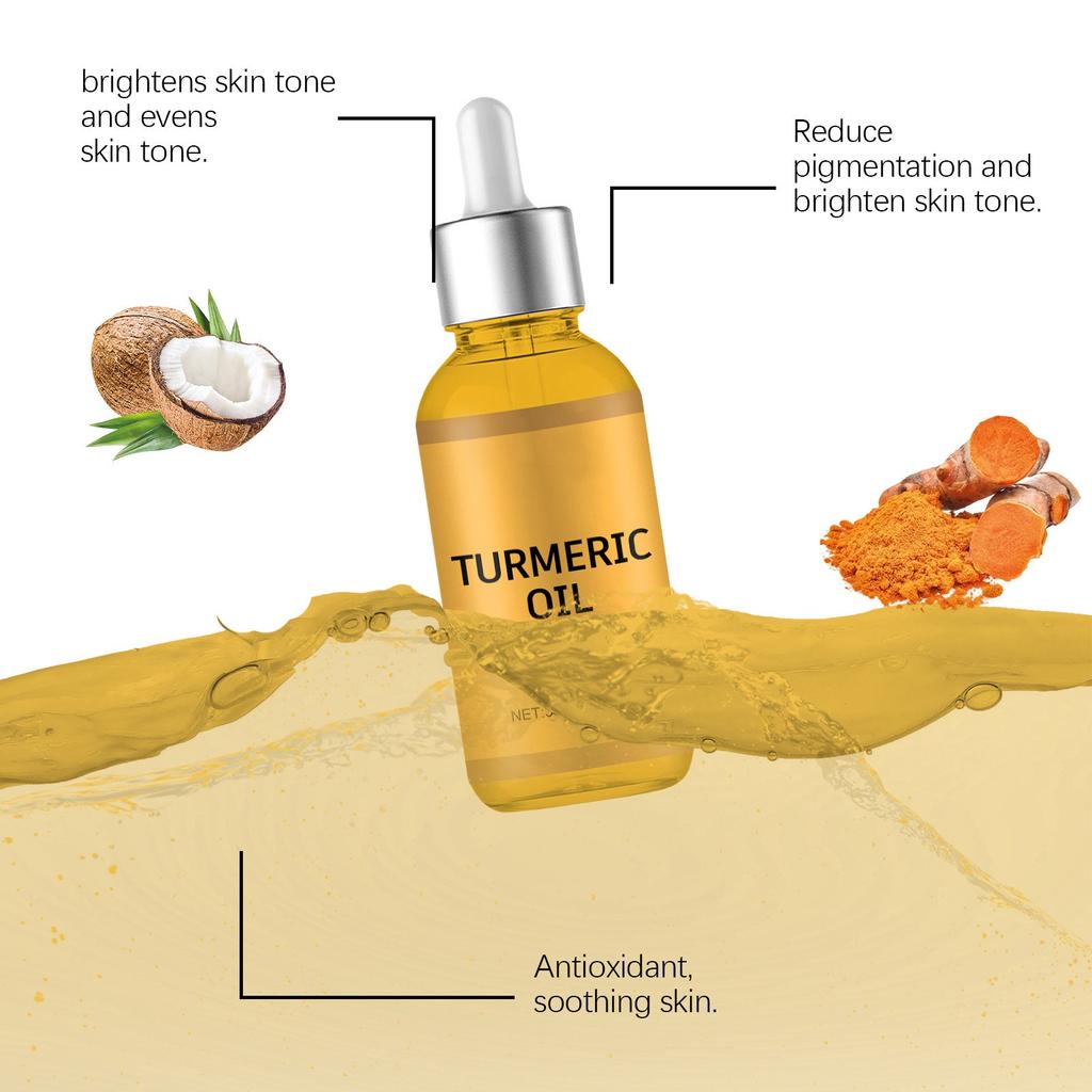 Facial Cleanser,  Foaming Facial Cleanser + Tumeric  Serum,  Skin Care Deep Cleaning Moisturizing For All Skin 30ml