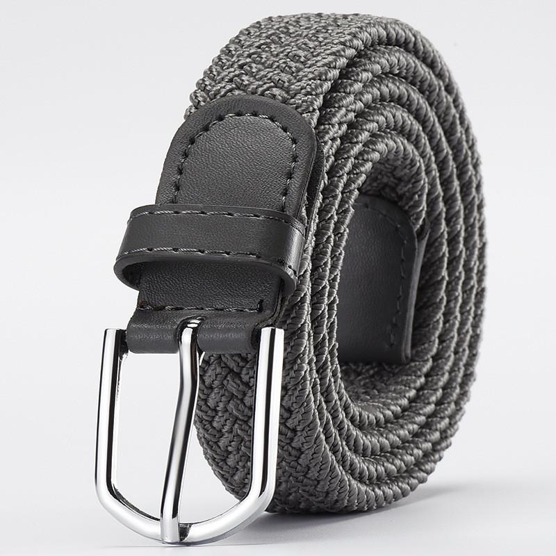 Versatile Unisex Woven Elastic Belt Fashionable Canvas Belt For Everyday Wear And Casual Use