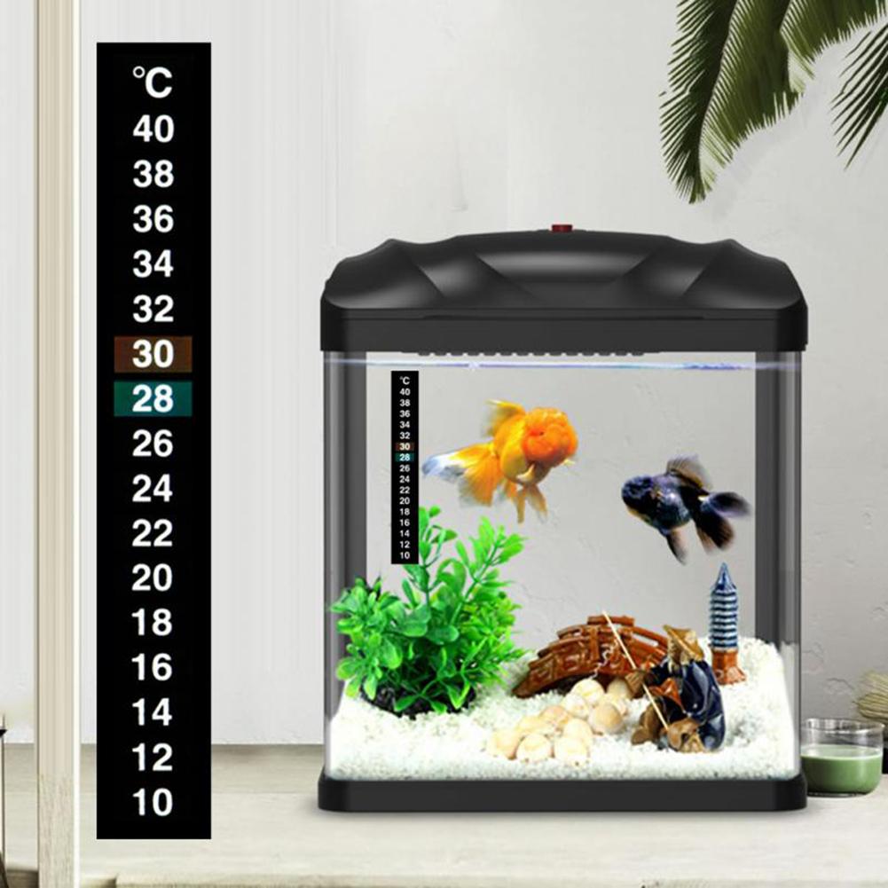 10-40 Celsius Degree Aquarium Thermometer Sticker Adhesive Sticker Aquarium Thermometer Sticker for Fish Tank & Aquarium