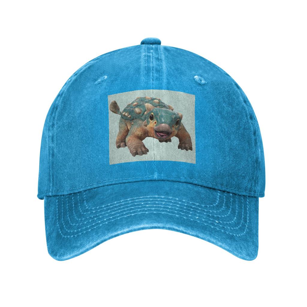 Bumpy Ankylosaurus Magniventris Baseball Caps Fashion Washed Denim Hats Adjustable Casquette Baseball Cowboy Hat for Unisex