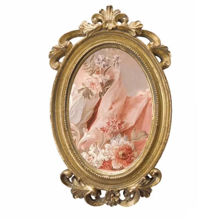 Europe Retro Art Palace Relief Photo Frame Resin Wall Hanging Painting Home Homestay Wall Mural Decoration Hotel Club Wall Craft