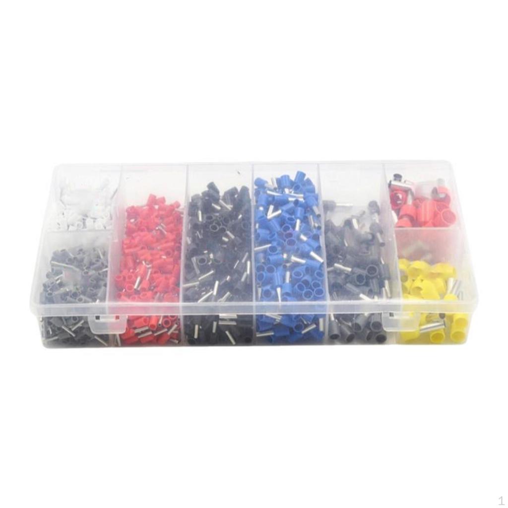 Spade Terminal Connector, Copper Crimp, 2.8mm/4.8mm/6.3mm, Assortment Kit Silver 4.8mm