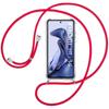 Protective Case for Xiaomi Mi 11T 5G - E.F.CONNECTION - Flexible - Shockproof - Transparent-Red