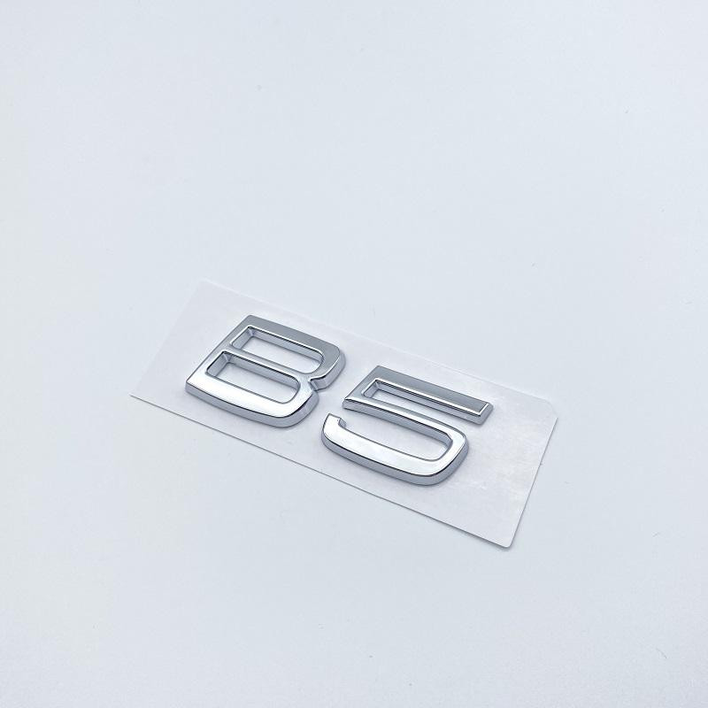 3D Car Styling Chrome Glossy Black Sticker Tail Emblem Rear Decal Letters Logo Badge For Volvo B3 B4 B5 B6 T4 T5 T6 T8