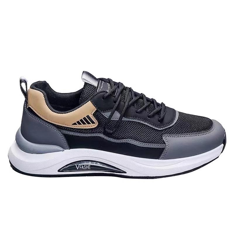 2025 Autumn New Men's Shoes Fashion Versatile Sports Casual Shoes Mesh Breathable Soft Sole Non-slip Wear-resistant Running Shoes