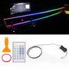 Colorful LED Car Interior Hidden App Remote Control Atmosphere Lamp USB Car Ambient Light Acrylic Strips Dashboard Lights RGB
