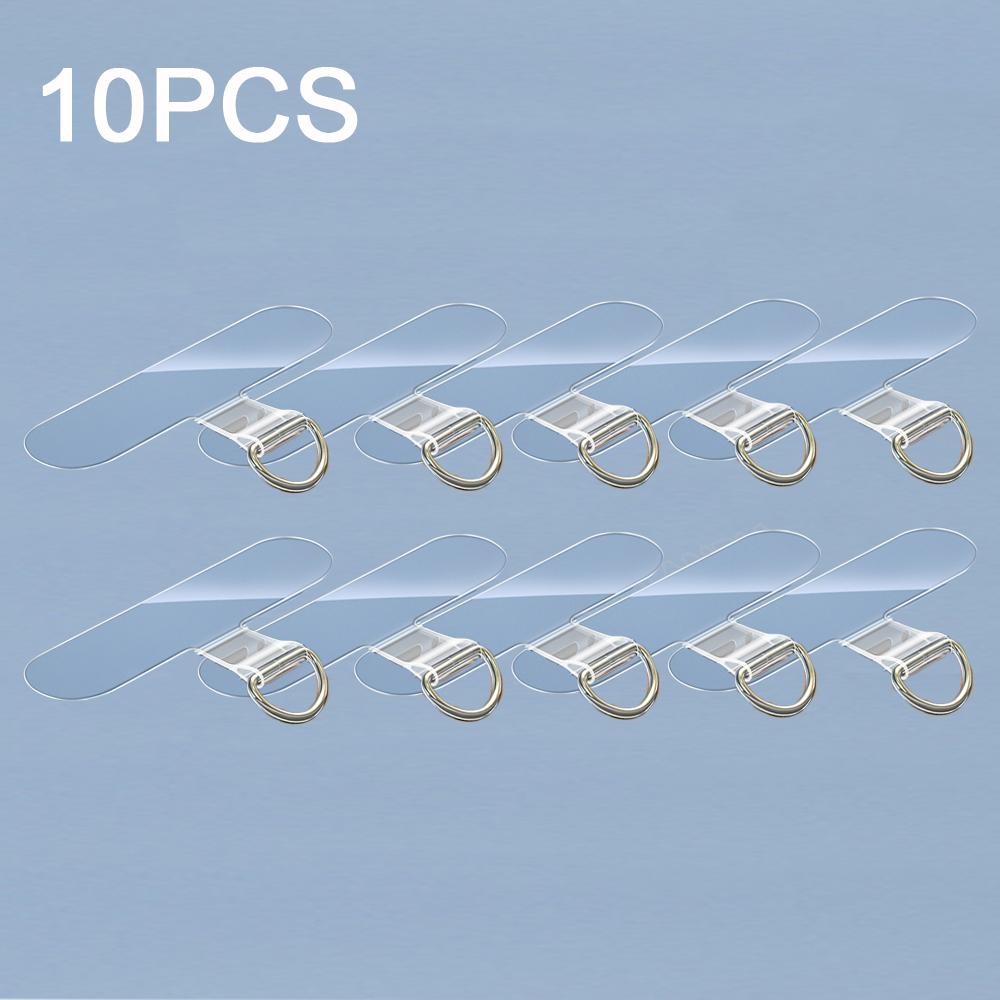 

10PCS Universal Mobile Phone Lanyard Strap Gasket Anti-lost DYM TPU Nylon Detachable Phone Hanging Cord Patch Sling Tether Pad