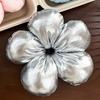 Hair Rope Five-Petal Flower Soft Elastic Band Glossy Surface Hair Tie Bun Meatball Hair Rope Hair Accessories