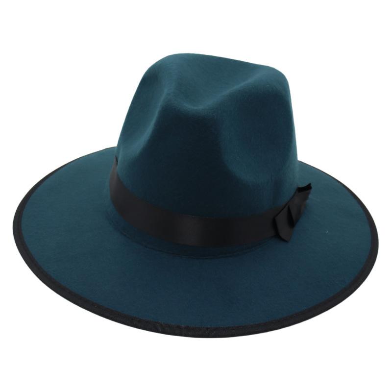 Top Hat Jazz Hat Male And Female Knight Hat Felt Hat Nostalgic Wool Hat Shanghai Beach Gambler Hat