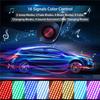 Car Interior Light Ambient Light with USB/Cigarette Decorative Lamps RGB Car Footwell Light with Remote/Voice Control