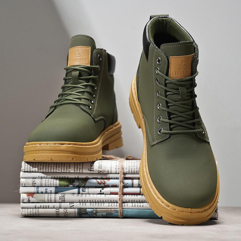 New Large-sized Men's Riding Boots,casual Fashionable Men's Casual Sports Shoes Outdoor Men's Chelsea Boots Casual Sneakers