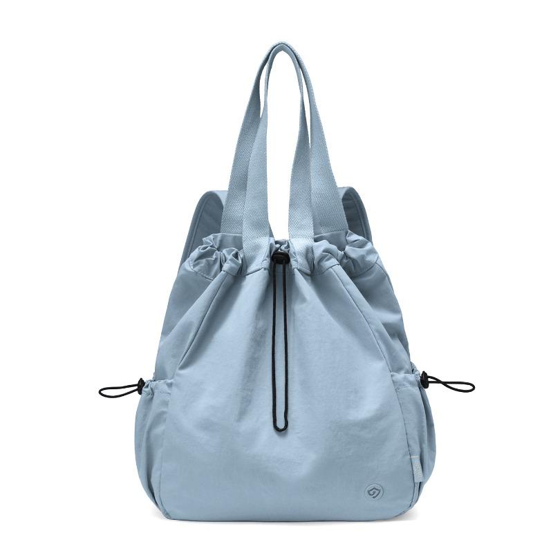 Mochila con cordón elegante de gran capacidad, bolso de mano informal para mujer