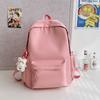 Japanischer Rucksack mit einfachen Buchstaben, lässig, süß, klein, frisch, mit großer Kapazität, für Junior High School, leicht, Studentenrucksack