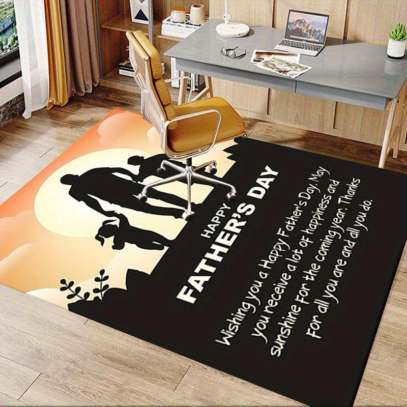 Father, Sunset Office Carpet Soft Polyester Entrance Carpet Washable Non slip Machine Washable Indoo