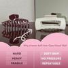 1/2/4Pcs Women Hair Claw Flexible Clamping Lightweight Square Frosting Hairpins Multifunctional Styling Tool