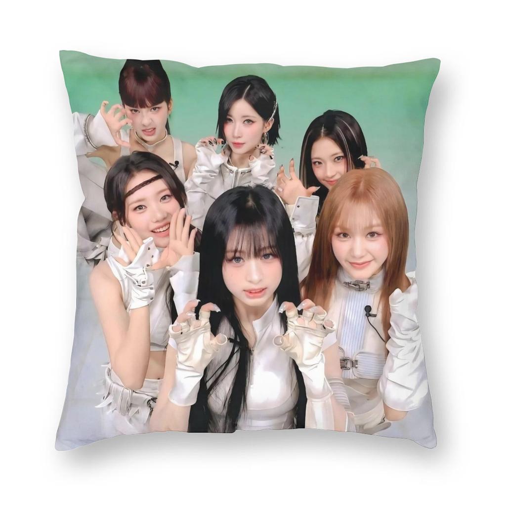Kpop Style Babymonsters Group Pillowcase Soft Polyester Cushion Cover Decor Pillow Case Cover Home Square 18''
