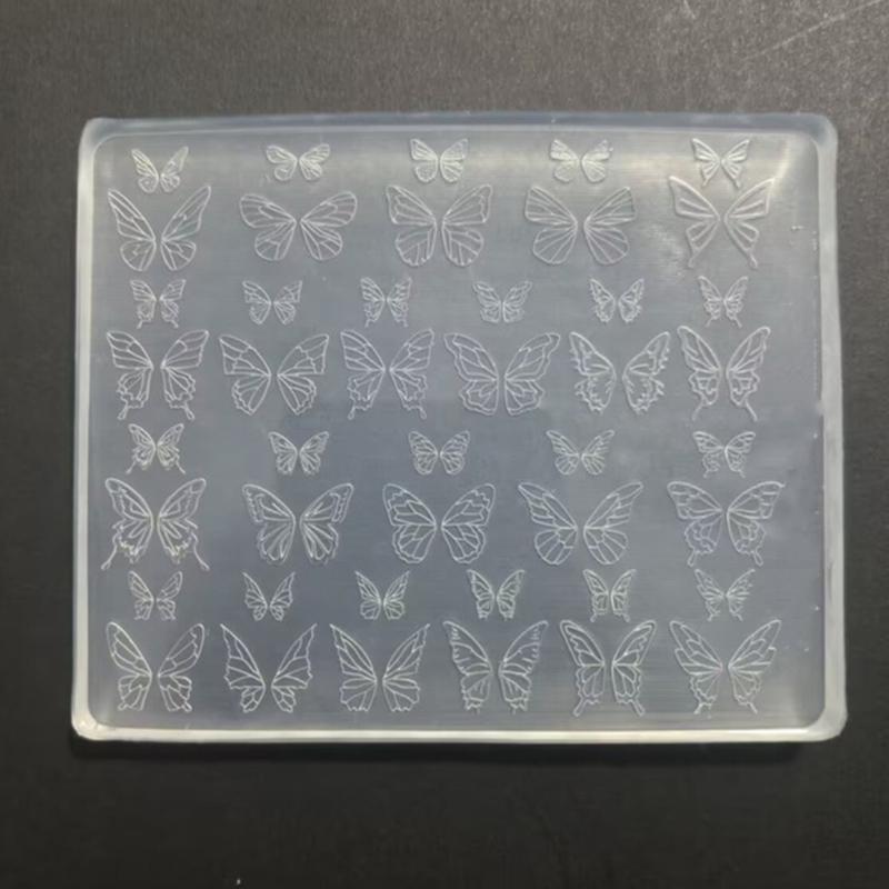 3D Nail Art Silicone Mold For Intricate Floral Designs Easy DIY Manicure Tool Portable Manicure Embossing Mold