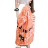 2024 Summer Women's Loose Fit Korean-Style Trendy Half-Sleeve Medium-Length T-Shirts
