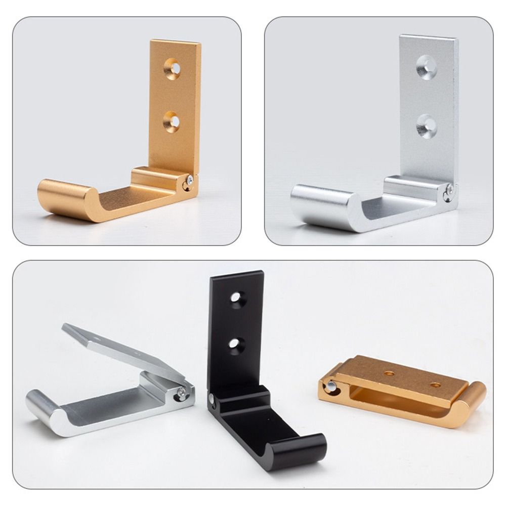 Rust-Resistant Aluminum Alloy Folding Hook Expandable Folding Coat Hook Concealed Robe Hook Home