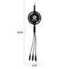 1Pcs Car Mounted Telescopic Three In One Mobile Phone Charger For Skoda Octavia Superb Rapid Kodiaq Karoq Fabia Kamiq Roomster Citigo