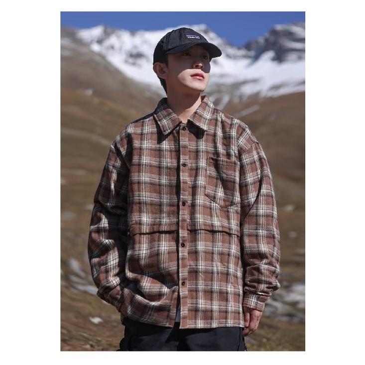 2024 dopisní košile s dlouhým rukávem Japonský hongkongský styl volná košile pro chlapce léto trendy všestranný ležérní kabát