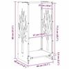 VidaXL Firewood Rack White 40x30x80 Cm, Fireplace Log Holder, Log Holder, Log Rack, 864226