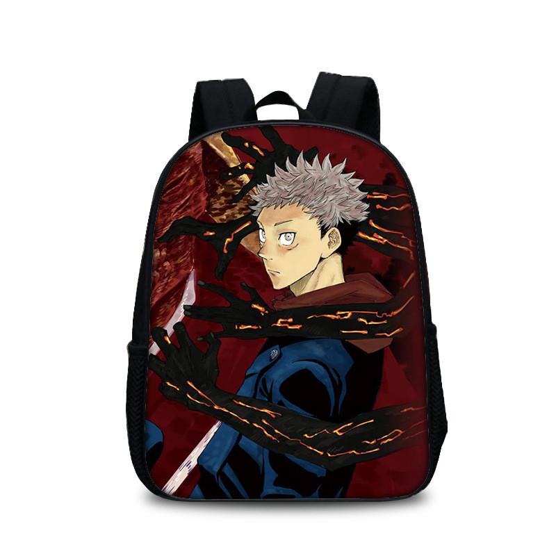 Jujutsu Kaisen Backpack With Polyester Material And Spacious Design For Students And Daily Use