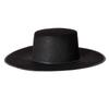 Halloween Zorro hat, big-brimmed top hat, Zorro felt hat, black masked man cosplay Zorro hat