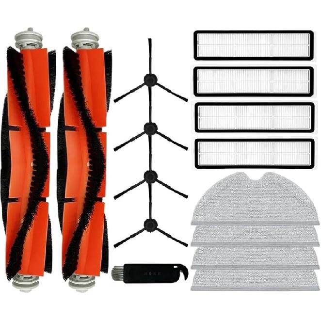 Compatible for Mova Haoxuan600 Z500 Robot Vacuum Cleaner Spare Parts Accessories ... Roller Main ... Side Brush ... Filter ... Mop Rag Cloth (Color :