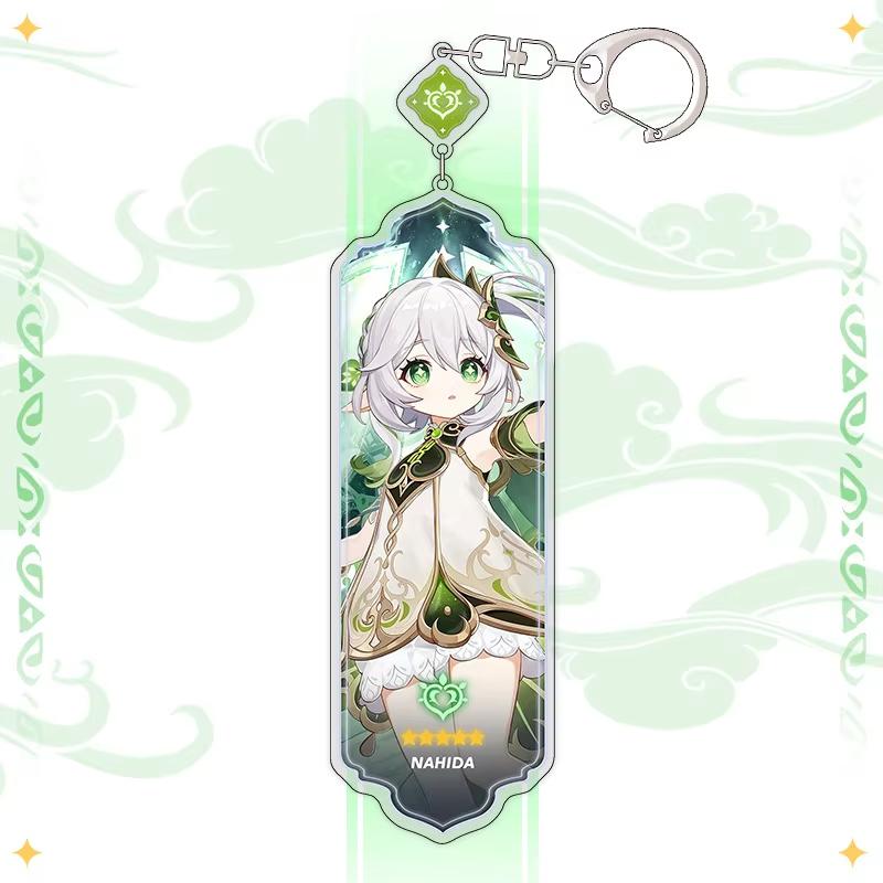 Portachiavi Anime Linnea Flins Durin Mualani Furina Arlecchino Accessori Portachiavi Genshin Impact Ciondolo Carino per Borsa Portachiavi Regalo