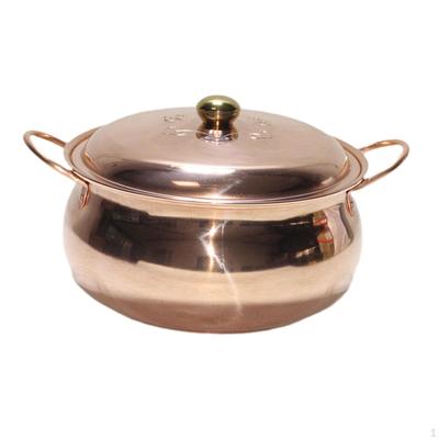 Copper Soup Pot Cooking Cookware Composite Bottom Quick Heating Stockpot Pan for