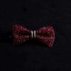 Solid Color Rhinestone Collar Flower British Style Adjustable Gentleman's Bow Tie Bowtie Collar Cravat Men's Suit Accessory