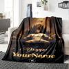 Mbappe Personalized Text Blanket Cozy Personalized Blanket Comfortable Suitable for Couch Living Room Office Chair Home Decor Ideal for All Seasons