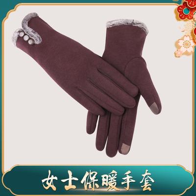 Γυναικεία χειμωνιάτικα ζεστά γάντια μη-ξεφτίζον φλις οθόνη αφής φλις παχύρρευστα αντιανεμικά χειμωνιάτικα γάντια
