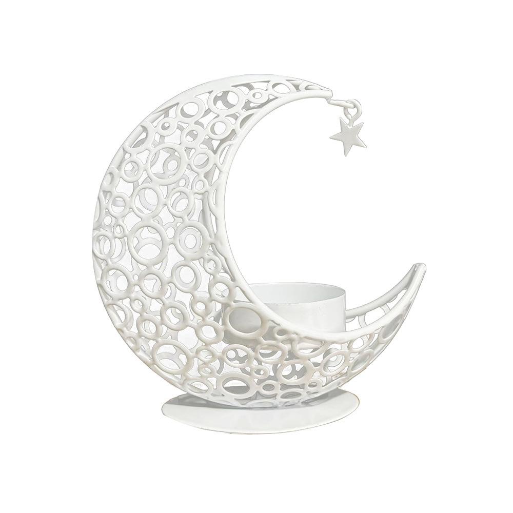 

Подсвечник «Луна» Подсвечник «Ид Мубарак» Домашний исламский декор для мусульманской вечеринки Металлический подсвечник «Луна» Подсвечник «Рамадан» золотой