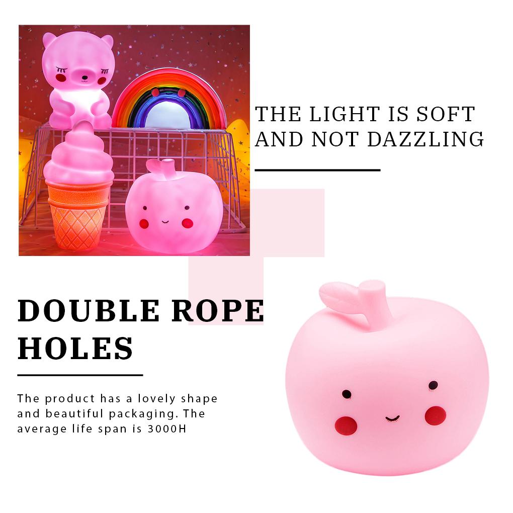 Night Light Baby Nursing Feeding Lamp Adorable Soft Light Silicone Night Lamp Home Decoration