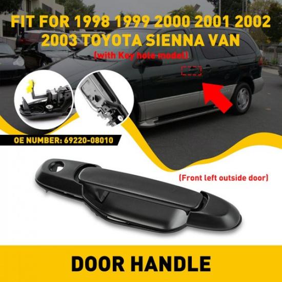 For 1998-2003 Toyota Sienna Van Outside Door Handle Front Left LH 69220-08010