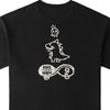 Vans X Hirono Logo Fashion Round Neck Short Sleeve T-Shirt Unisex T-Shirts Black VN000K9UBLK