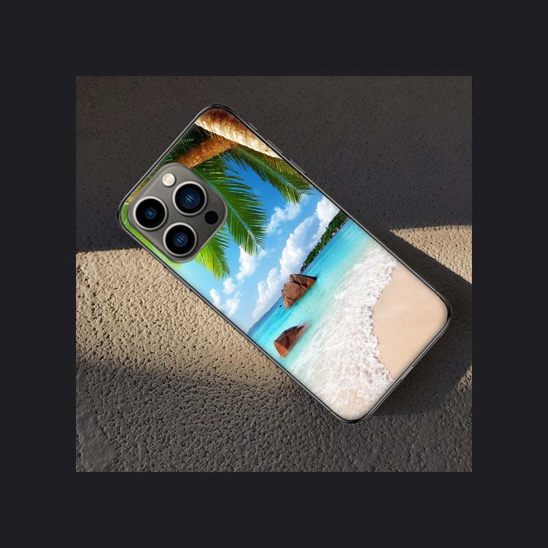 Sea Tropical Palm Trees Beach Phone Case For Apple Iphone 15 13 12 11 14 Pro Max Mini Cover SE 2020 X XS XR 8 7 6 6S Plus 5 5S S