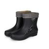 Short and medium tube waterproof rain shoes women's new adult warm and non-slip middle and old rain boots car wash kitchen rubber shoes water boots