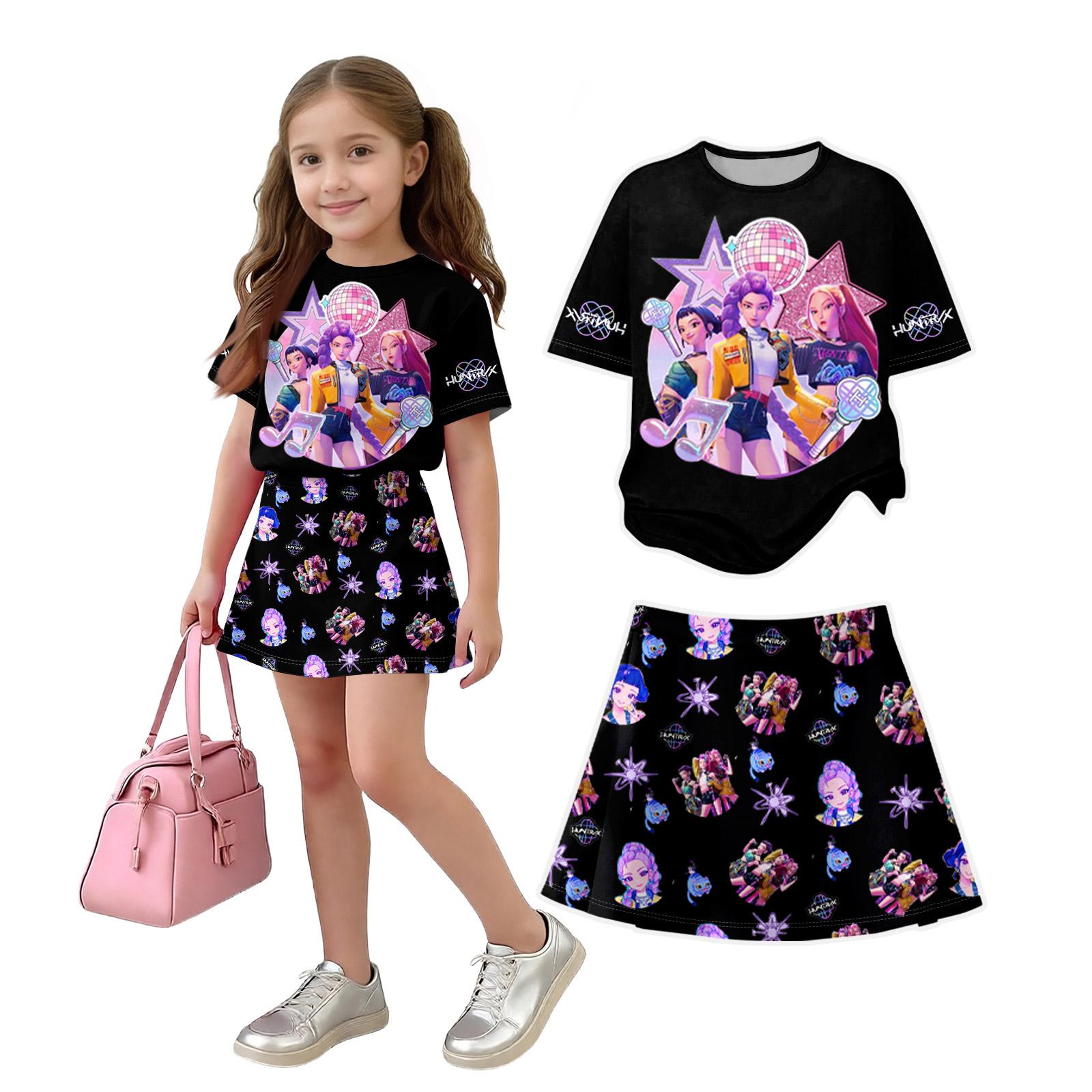 

Infant Newborn Baby Girls Boys Loose Print T-shirt+Pants Print Outfits Set 160 срібний