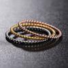 1.5MM Knuckle Rope Twist Ring Stainless Steel Wedding Band for Women Girls Stacking Charm  Accessories Gift Wholesale
