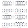 Car Styling 3D ABS Hood Front Bonnet Grill Rear Trunk Emblem Cover For Audi A4L Q2L Q3 Q5 Q7 Q8 S4 S5 S6 S7 R8 A5 A6L A7  A4 A3