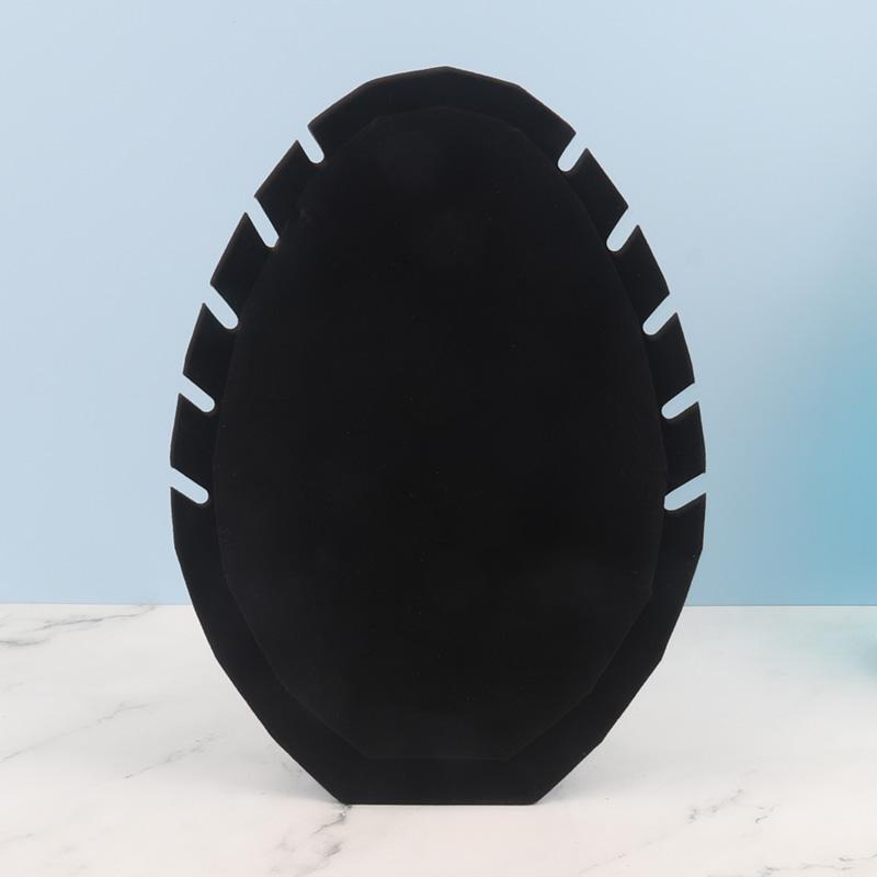 Schwarzes Samt Halskettenanhänger Display Aufbewahrungsbrett Ständer Schmuck Organizer Halter Etui Regal