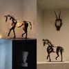 Horse Sculpture Hollow Design Metal Horse Statue Three-dimensional Horse Art Ornament for Rustic Home Decoration
