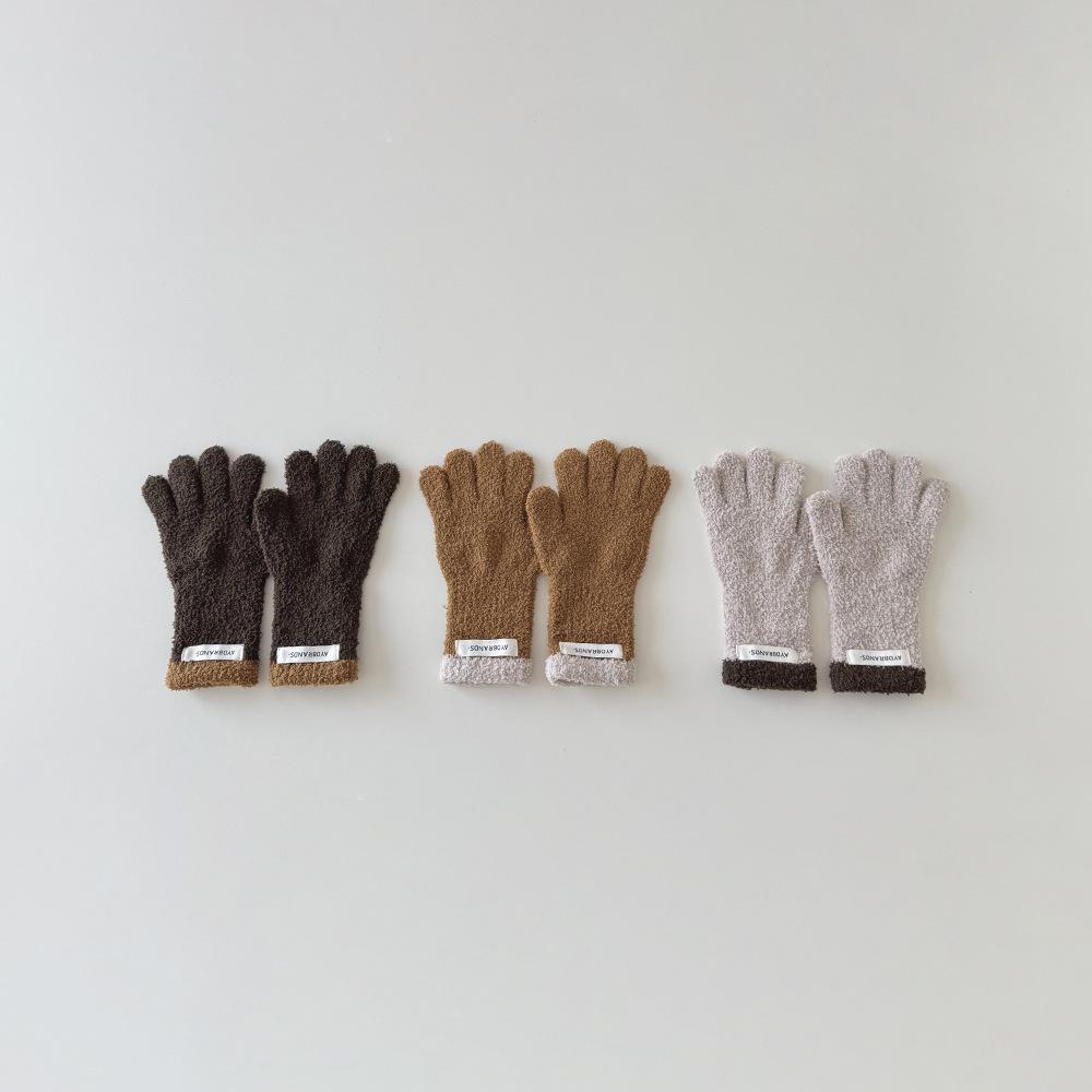 Kinderhandschuhe Fünffingerhandschuhe für Jungen und Mädchen im Herbst und Winter Warme und kältefeste Handschuhe für Babys mit getrennten Fingern