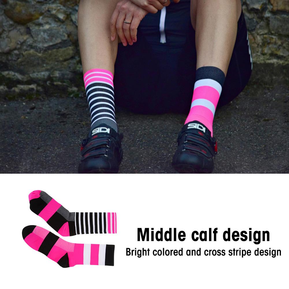 

Износостойкие дышащие спортивные носки для скалолазания, пешего туризма, бега (Черный+Розовый)