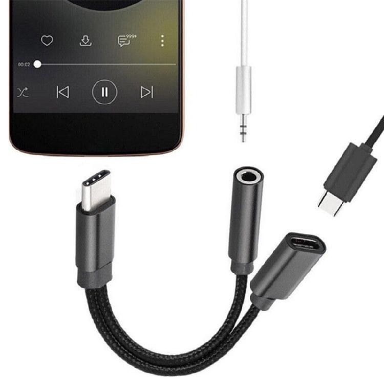 Efficient Practical 3.5mm Type-C to Digital Audio Adapter Cable  Aluminum Alloy