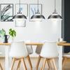 Modern Style Industrial Pot Cover Pendant Lamp for Dinning Room Study Ceiling Light Decorations30cm Diameter Silver