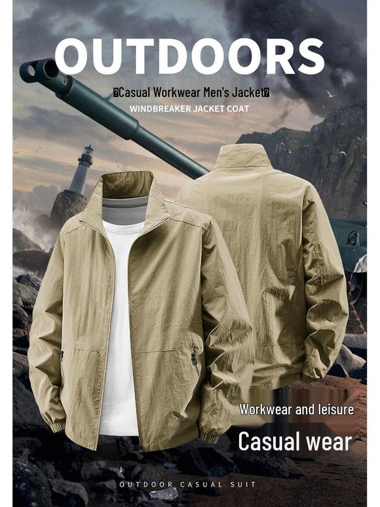 Men's Versatile Outdoor Jacket for Spring and Autumn - Casual Sports Mountaineering Coat